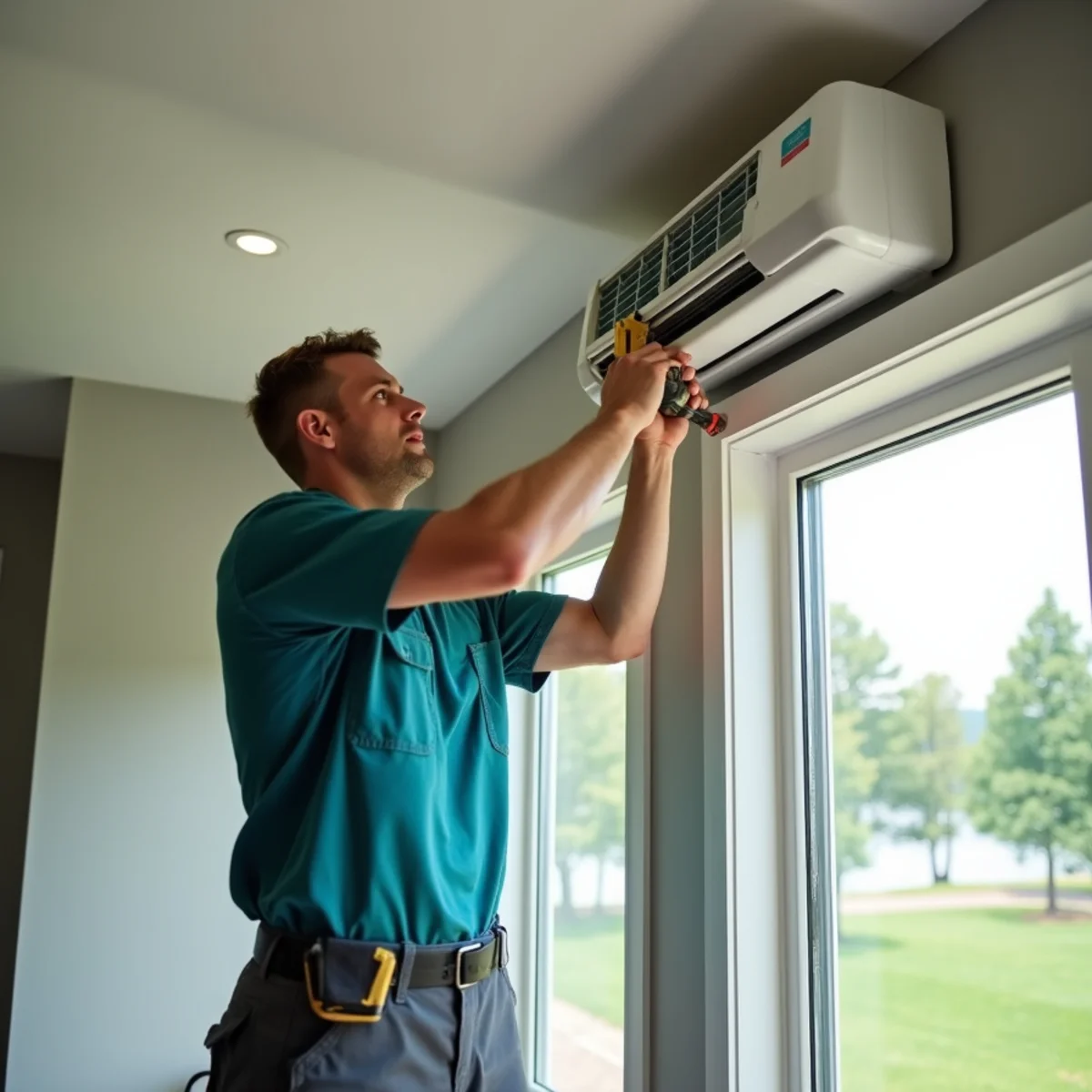HVAC Somerset KY technician performing mini-splits at a Somerset, KY home