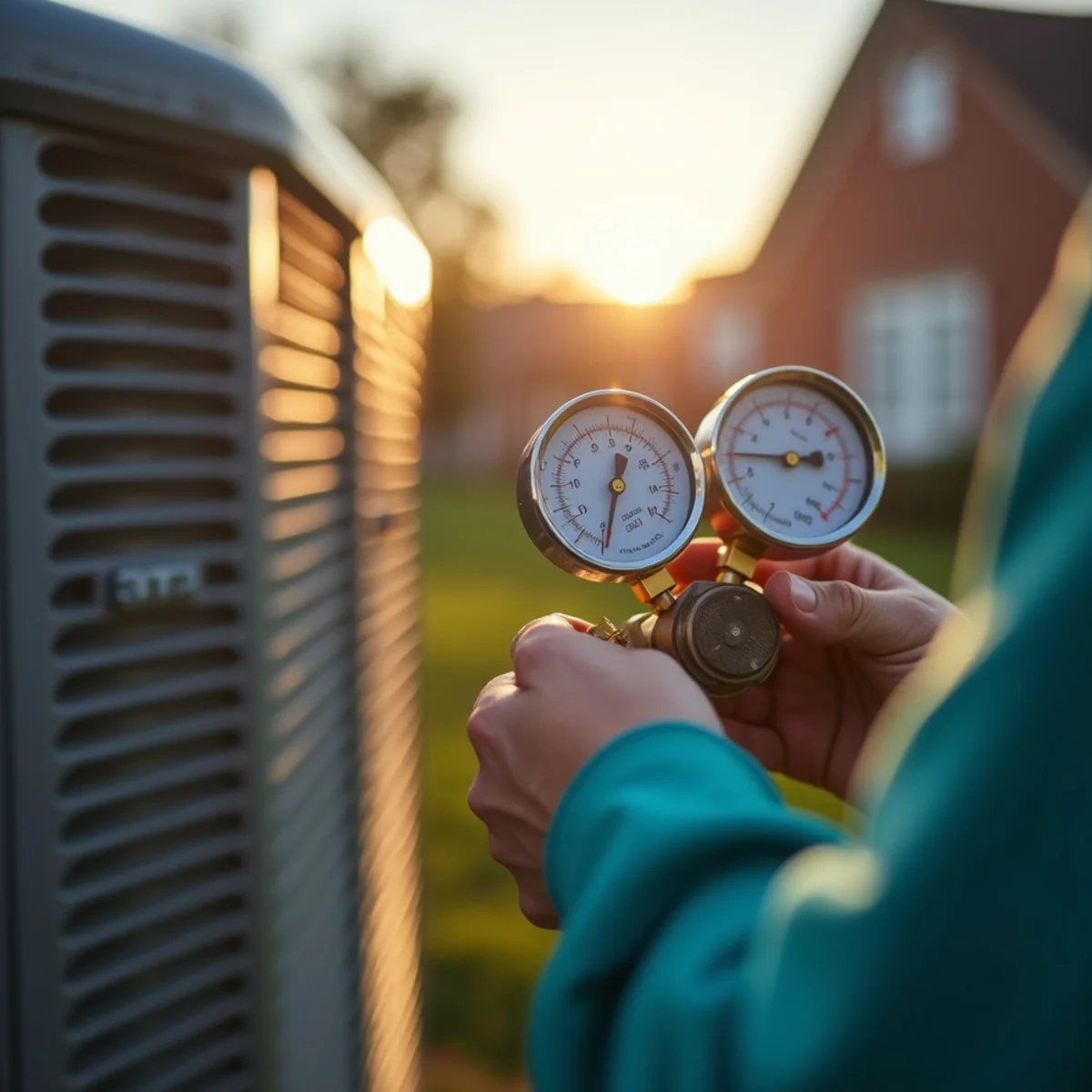 Close-up of emergency ac equipment serviced by HVAC Somerset KY in Pulaski County