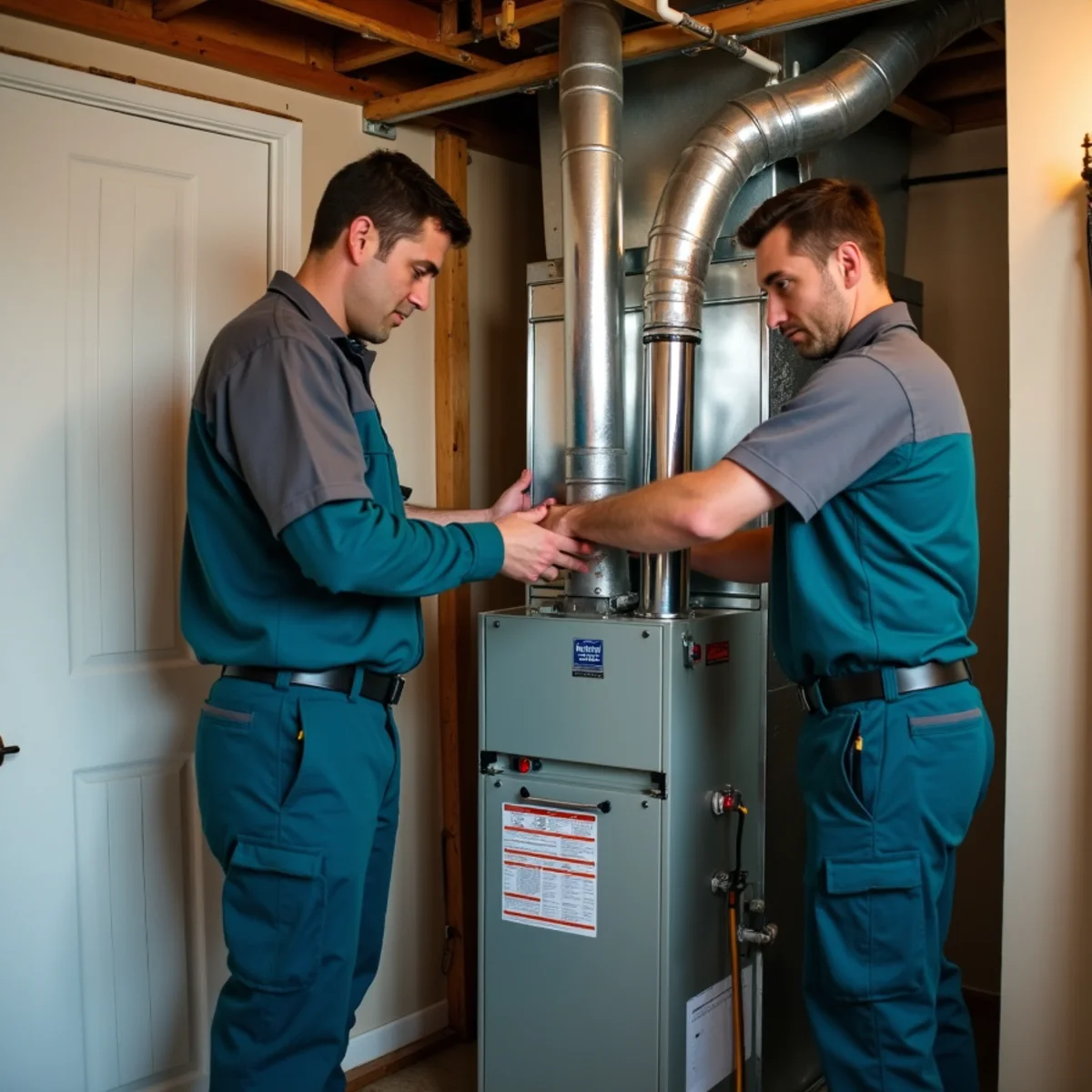 HVAC Somerset KY technician performing furnace installation at a Somerset, KY home
