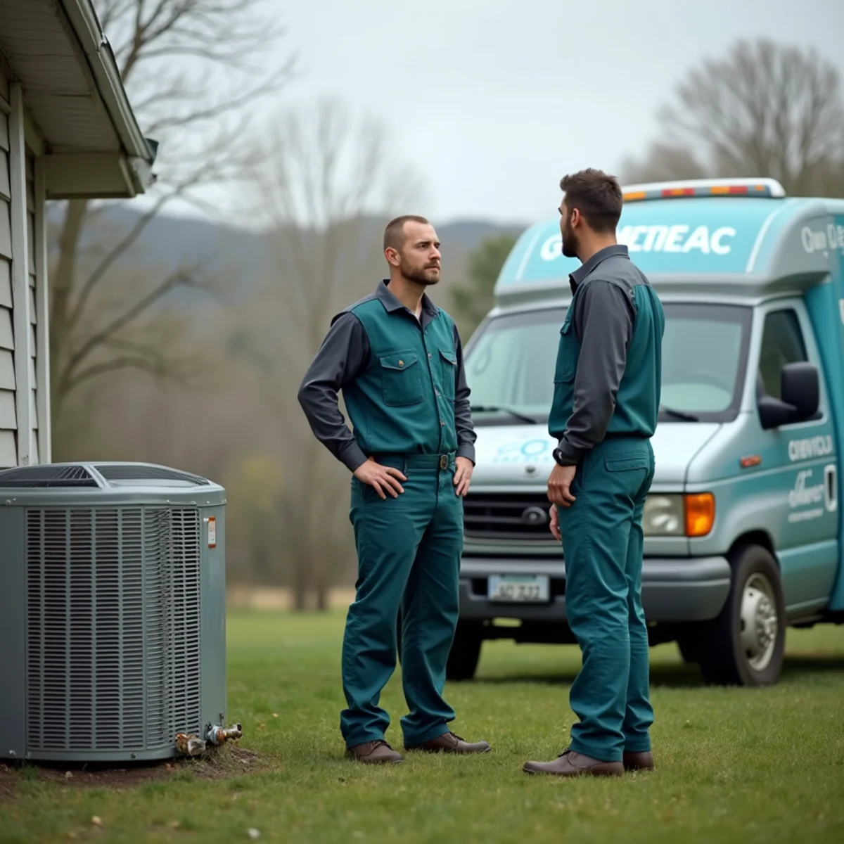 Rural Pulaski County home with a propane tank and heat pump for heating without natural gas