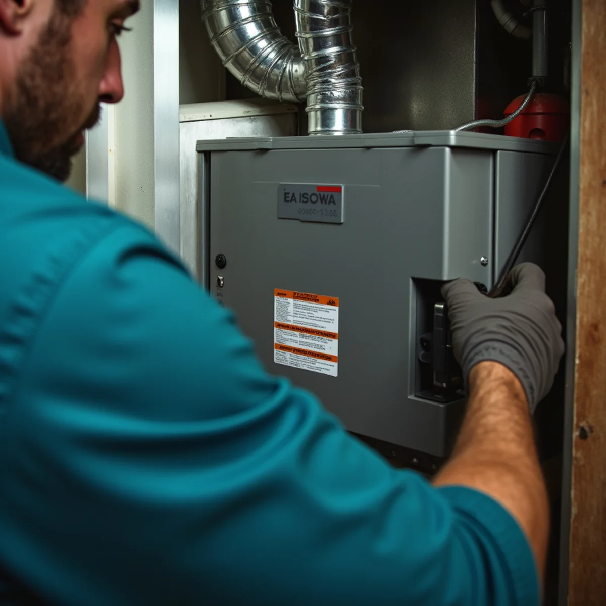 Close-up of air quality equipment serviced by HVAC Somerset KY in Pulaski County