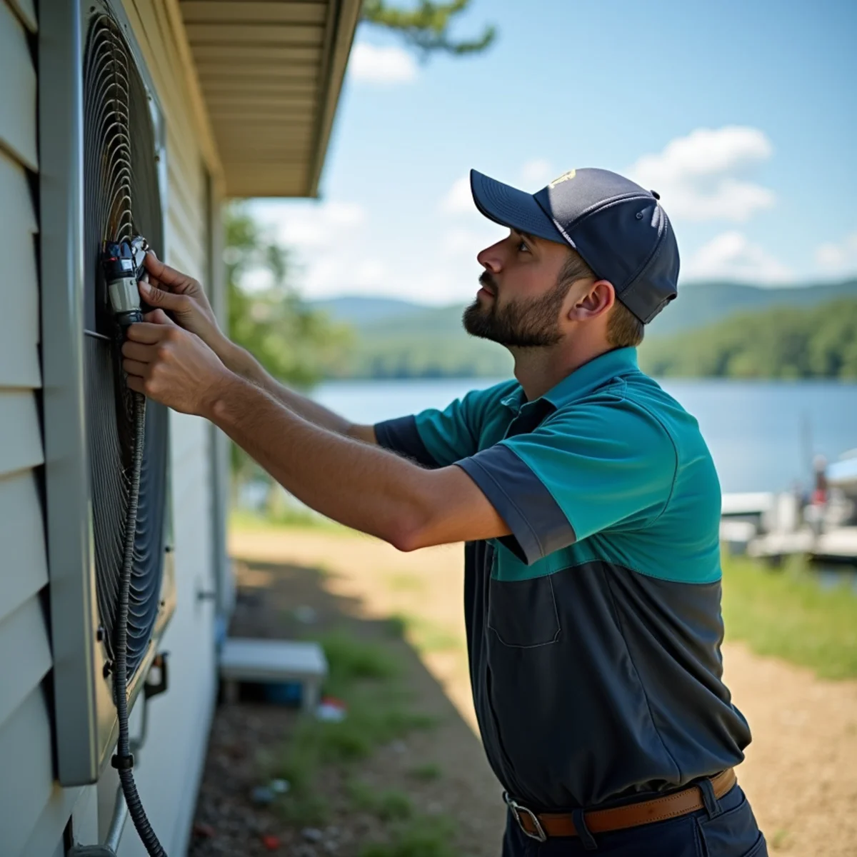 Lake Cumberland vacation rental cabin with reliable air conditioning during peak season