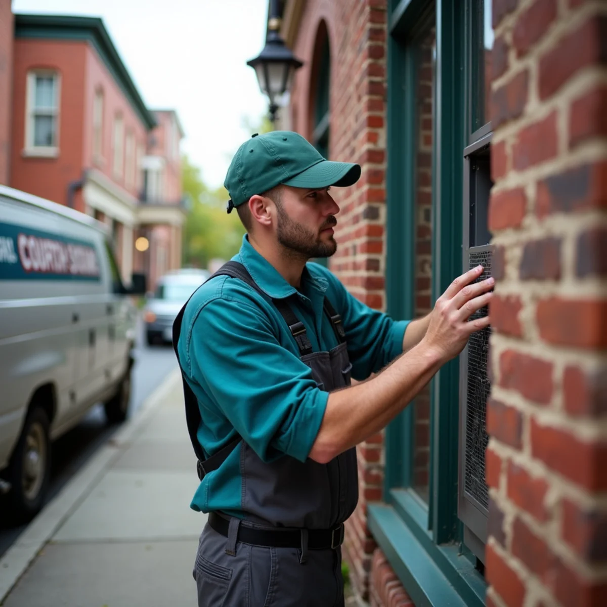 Historic downtown Somerset, Kentucky building housing a restaurant with modern HVAC challenges